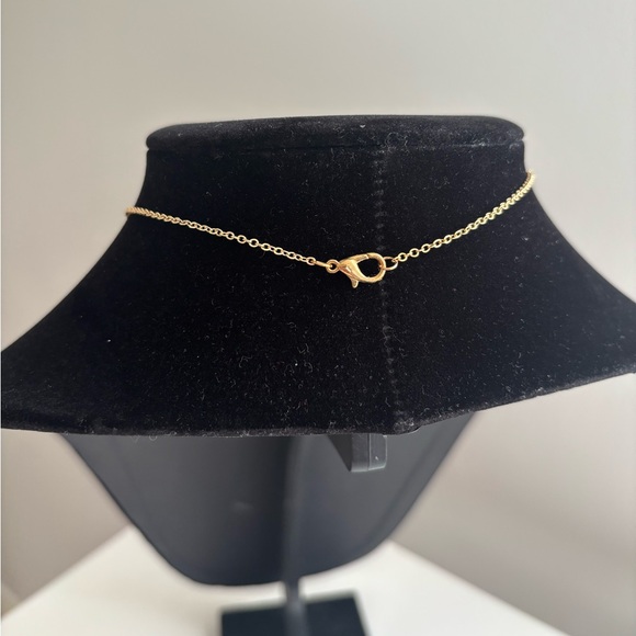 Gold-Tone Floral Heart Pendant Necklace - Women's Jewelry - Picture 5 of 6